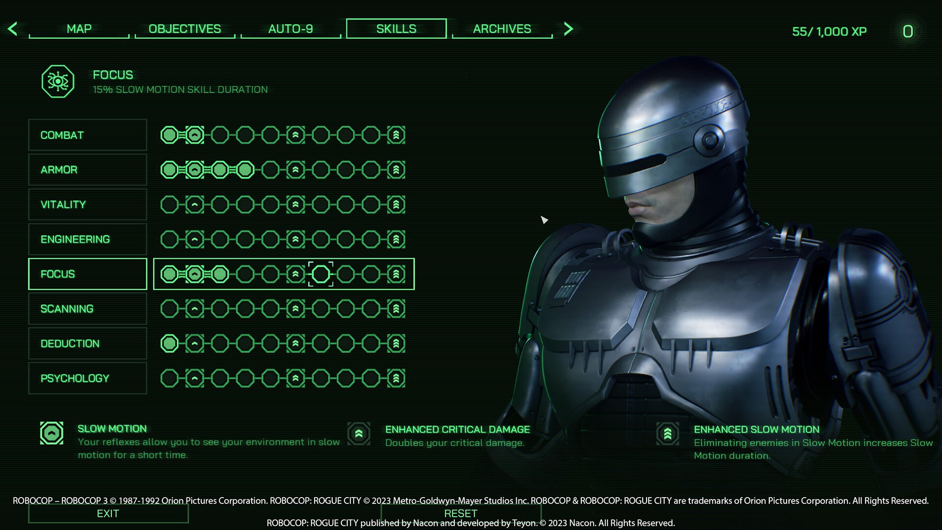 Page d'accueil - Robocop Rogue City